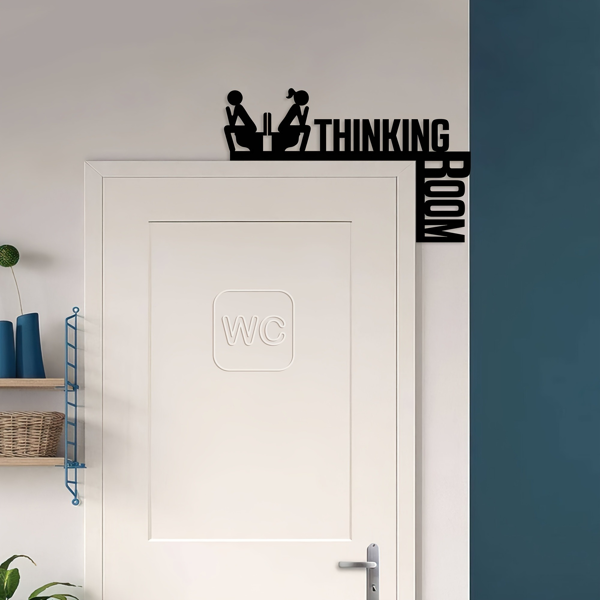 CIFbuy有趣卫生间金属门标牌创意家居办公室装饰（TikTok、temu下自提）-6