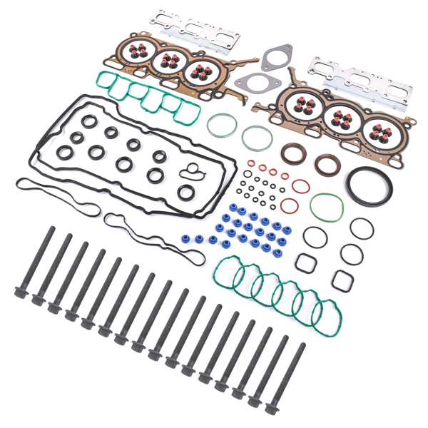 发动机大修包  Engine Full Gasket Set w/ Head Bolts Replacement for 2011-2018 Ford Edge 3.5l # 7E5Z7H469C-2