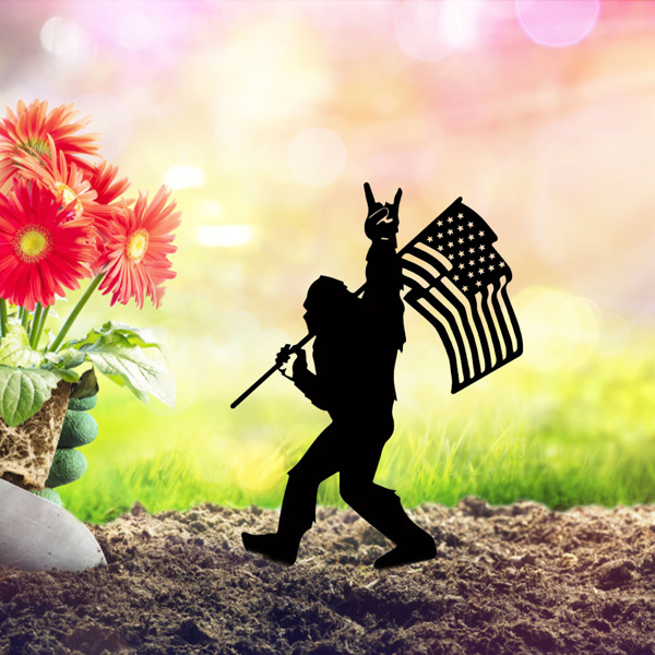 CIFbuy户外装饰铁制蝴蝶花园桩 优雅庭院草坪艺术点缀(TikTok、temu下自提)-4