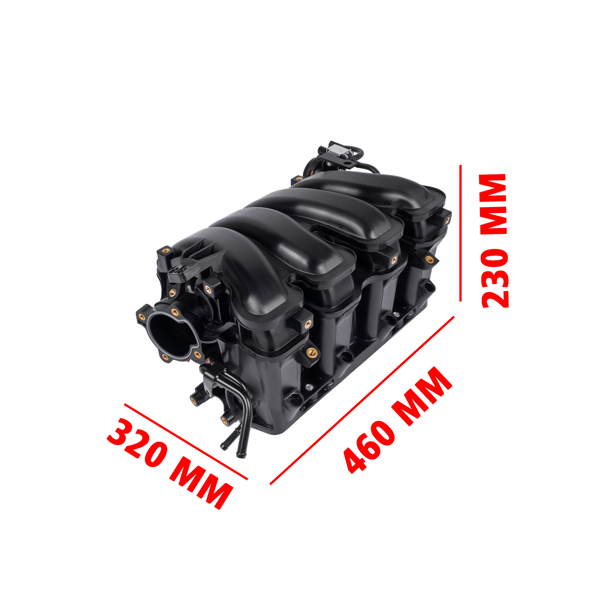 进气歧管 Intake Manifold Fits for Hyundai Santa Fe GLS Limited Sport Utility L4 2.4L 2010-2012 Black-7