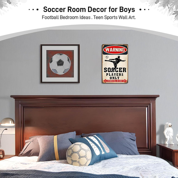 CIFbuy足球主题装饰金属标牌生日派对礼物（TikTok、temu下自提）-3