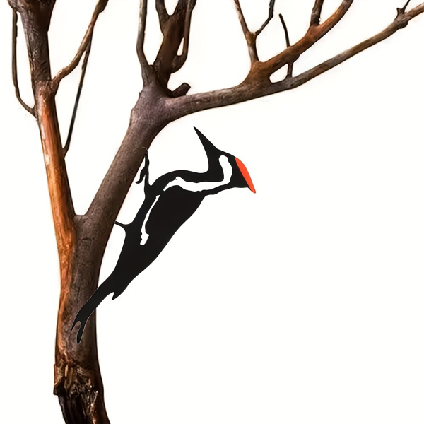 CIFbuy复古手工锻造啄木鸟金属墙饰室内外悬挂装饰花园庭院客厅阳台（TikTok、temu下自提）-4