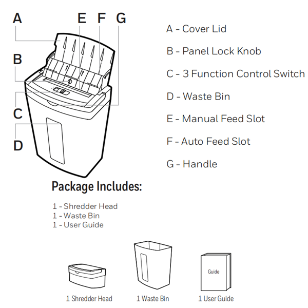 60页碎纸机，60页自动进纸微粒碎纸机，6页家用办公重型碎纸机，配5.3加仑抽拉式碎纸篓-5