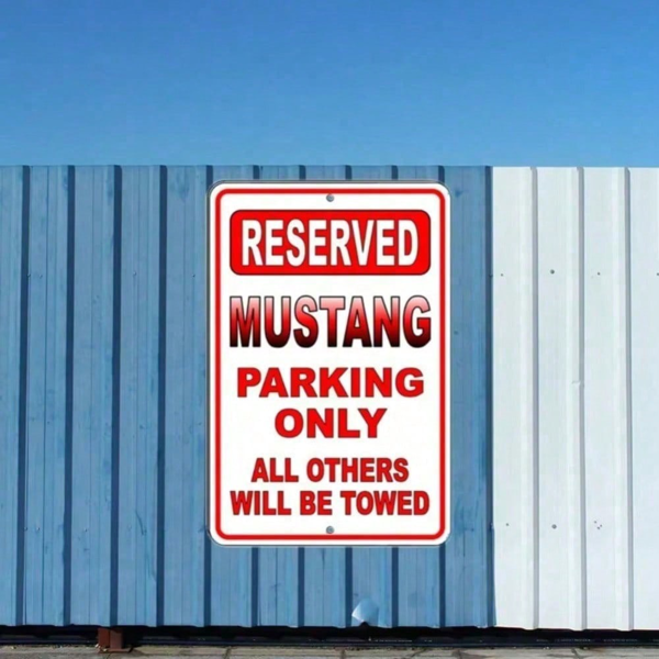 CIFbuy复古禁止停车野马标志金属墙牌车库酒吧装饰（TikTok、temu下自提）-10