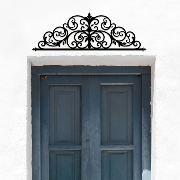 CIFbuy复古花卉铁门挂架可逆季节墙面门饰客厅卧室厨房浴室装饰(TikTok、temu下自提)-3