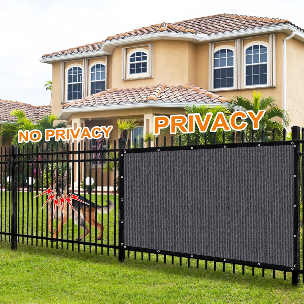 XISHAN 6'X12' 深灰色HDPE花园网-6