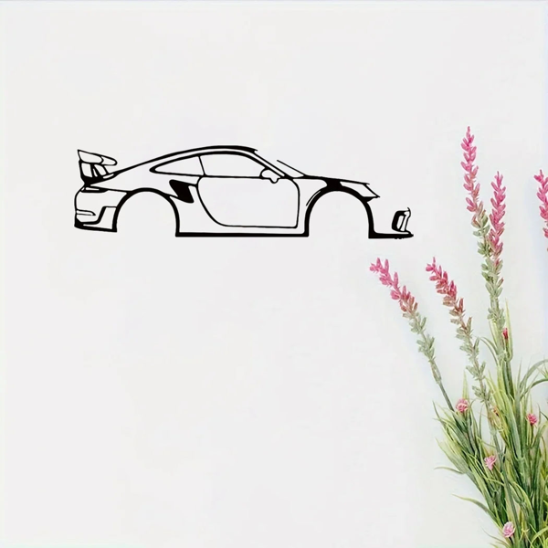 CIFbuy现代简约抽象黑色金属几何墙面艺术装饰雕塑（TikTok、temu下自提）-8