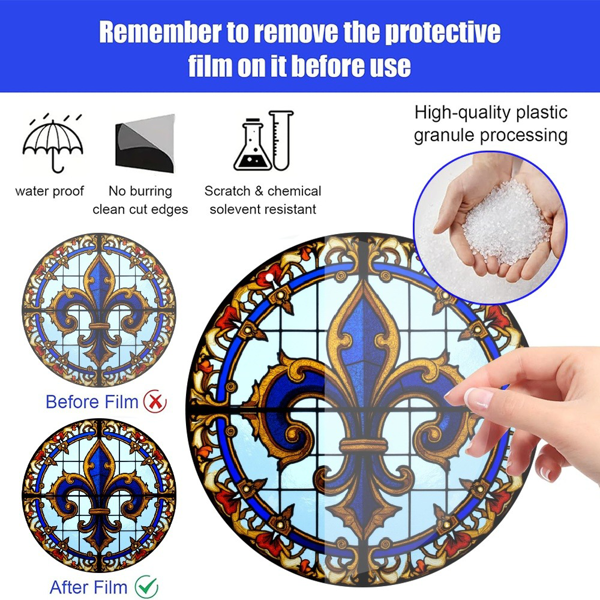 CIFbuy蓝虹彩亚克力太阳捕捉器 窗饰节日派对悬挂装饰(TikTok、temu下自提)-5