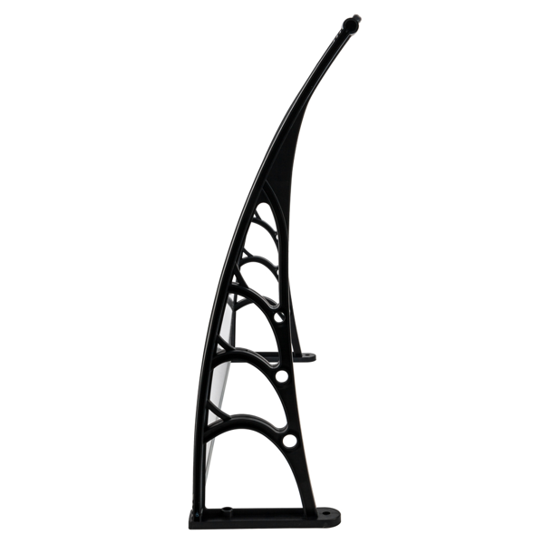 【同款编码：87203302】40*32in 透明板黑色支架 雨篷 塑料支架 阳光板 前后铝条-4