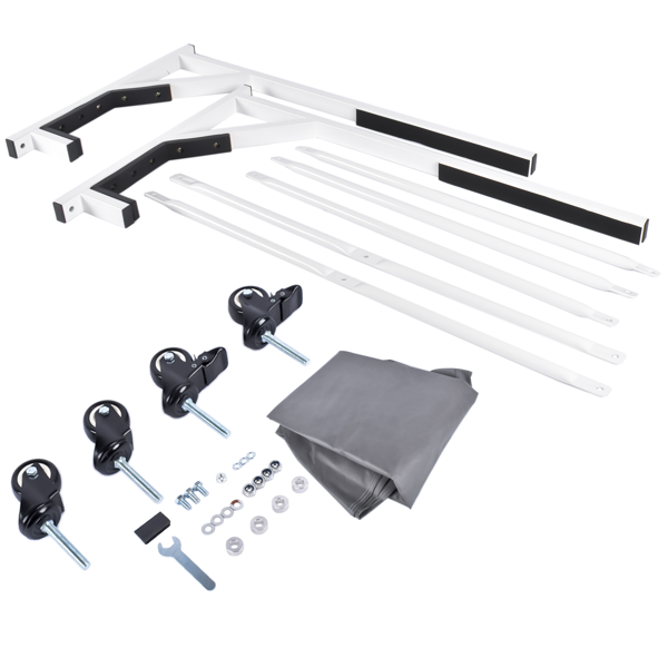 硬顶敞篷架 White Hard Top Storage Cart with Dust Cover Fits for Chevrolet Corvette C4 Mercedes-Benz R129-2