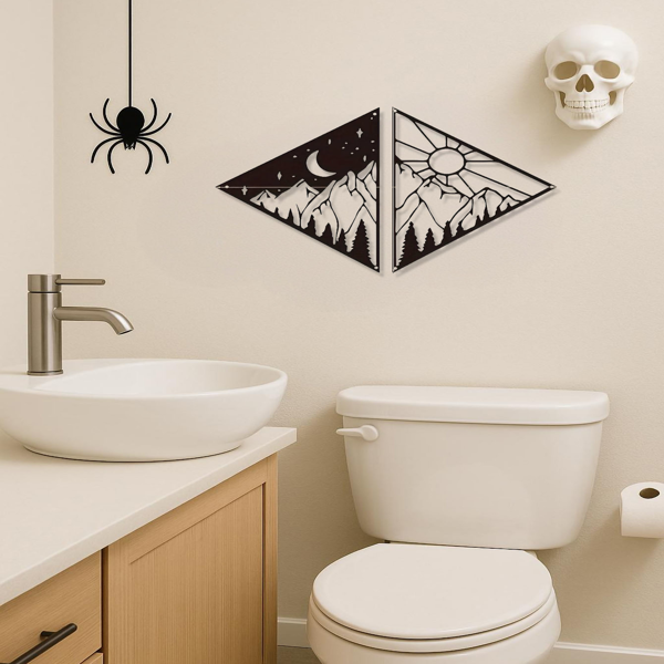 CIFbuy奢华金属太阳系壁饰星系墙壁艺术装饰客厅卧室办公室(TikTok、temu下自提)-4