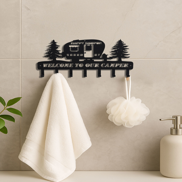 CIFbuy复古松树墙钩重型铁制壁挂入口处钥匙衣帽架收纳(TikTok、temu下自提)-1