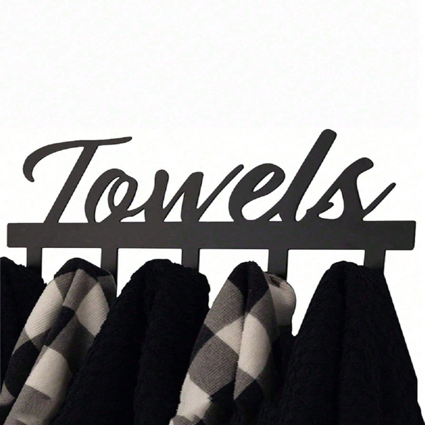 CIFbuy复古农舍风五钩壁挂式收纳架节省空间入口组织者 (TikTok、temu下自提)-4