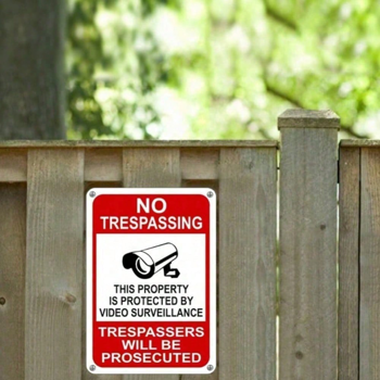 CIFbuy金属视频监控警告牌室内室外家用办公防盗标志（TikTok、temu下自提）