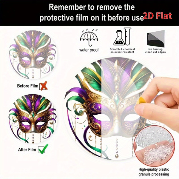 CIFbuy 七彩亚克力圆挂饰 家居花园装饰节日礼物（TikTok、temu下自提）-8