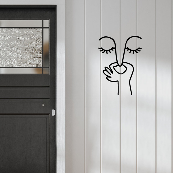 CIFbuy简约马桶标识防水贴纸 趣味浴室装饰墙贴 TikTok、temu下自提-10