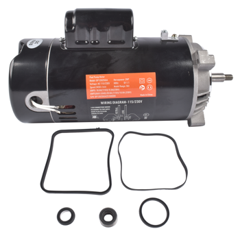 泳池水泵电机 Pool Pump Motor 2HP 115/230V 56J Frame Single Speed 18.6/9.3A 1.1SF 60Hz UST1202