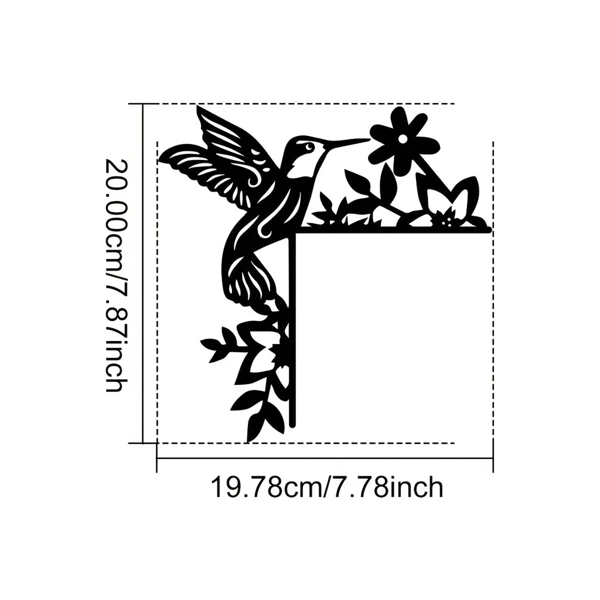CIFbuy复古可移除铁制墙面贴花鸟家居装饰贴纸(TikTok、temu下自提)-6