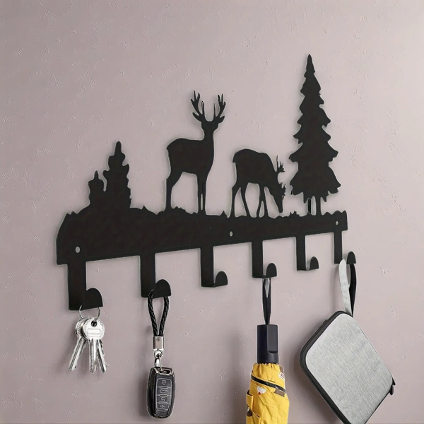 CIFbuy磨砂黑无痕强力墙面挂钩多种用途空间收纳解决方案(TikTok、temu下自提)-4