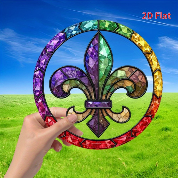 CIFbuy 7.87英寸多彩花卉亚克力太阳捕捉器节日装饰 (TikTok、temu下自提)-4