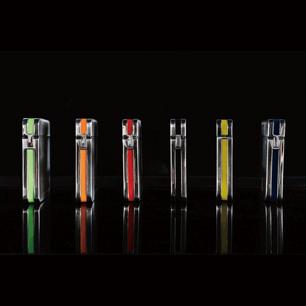 SIKARO®星空* 银面6色套装日本设计时尚强力防风打火机雪茄香烟厨房户外可重复充气可调节火焰高度便携式-7