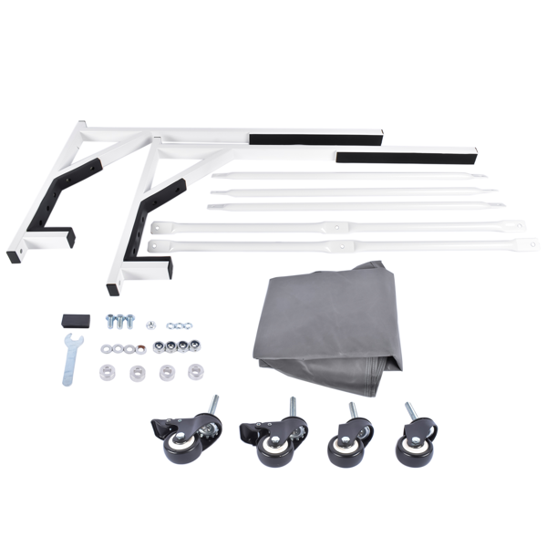 硬顶敞篷架 White Hard Top Storage Cart with Dust Cover Fits for Chevrolet Corvette C4 Mercedes-Benz R129-6