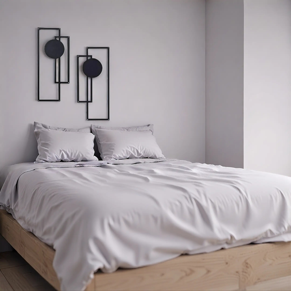 中文标题：CIFbuy抽象线条铁墙艺术套件 现代简约黑白装饰适用于客厅卧室办公室万圣节礼物（TikTok、temu下自提）-10