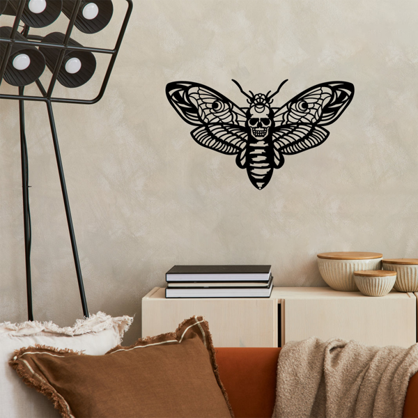 CIFbuy复古飞蛾金属墙饰 哥特与田园风卧室客厅花园装饰品（TikTok、temu下自提）-8