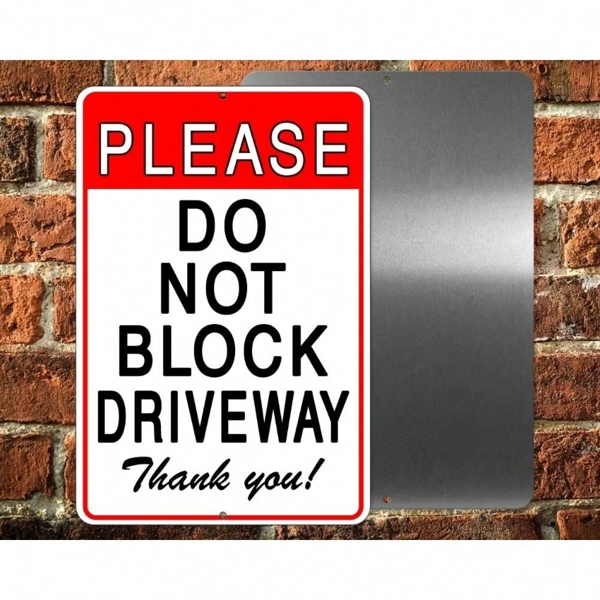 CIFbuy TikTok temu下自提防风雨禁止停车私人车道指示牌商用私宅立牌-3