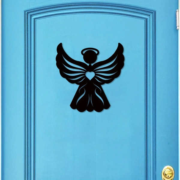 CIFbuy哥特天使金属墙面装饰 复古雕塑客厅卧室万圣节礼物（TikTok、temu下自提）-1