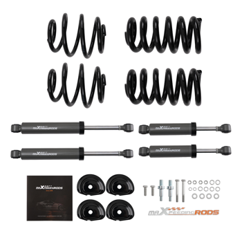 前3英寸后5英寸降低高度弹簧套件（含减震器），适用于1963-1972款雪佛兰C10。