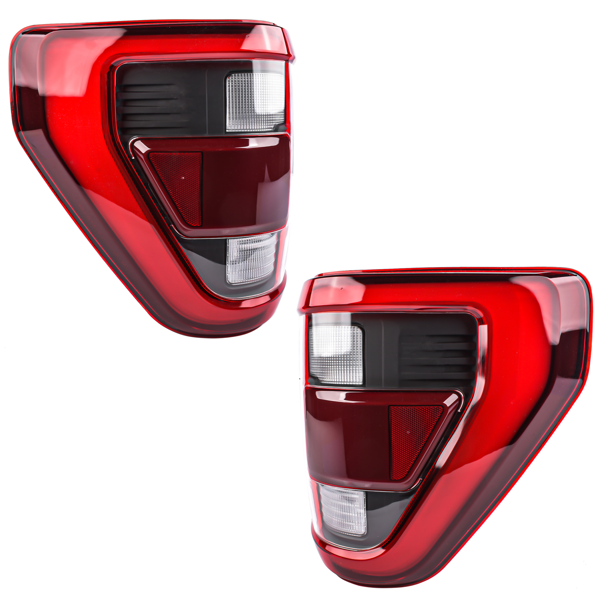 尾灯 Pair Left & Right Side Rear LED Tail Lights Brake Lamp with Blind Spot Replacement for 2021-2013 Ford F-150 NL3Z13404E NL3Z13405E-2