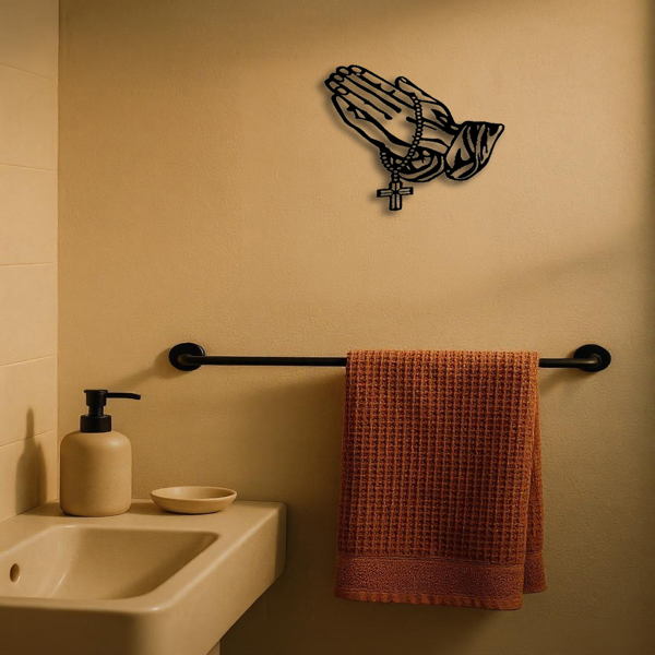 CIFbuy哥特风格黑色铁制墙面十字架装饰 TikTok、temu下自提-3