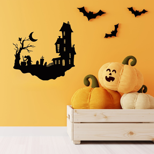 CIFbuy哥特骷髅铁壁饰复古室内外万圣节装饰品(TikTok、temu下自提)-7