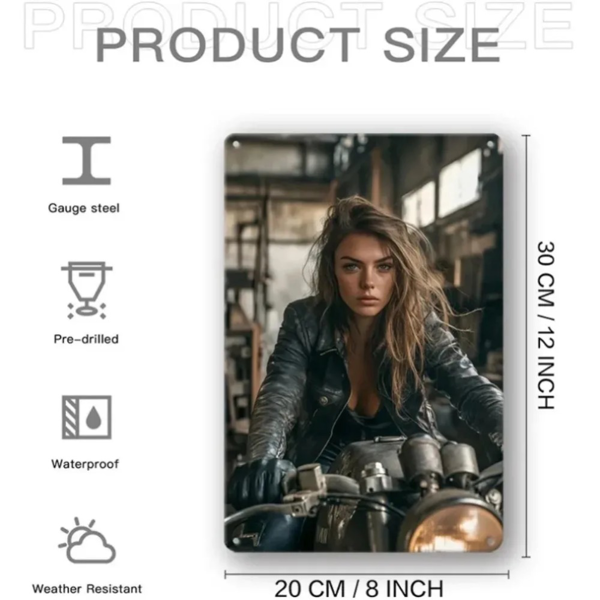 CIFbuy复古摩托车铝制标牌 墙面装饰酒吧车库咖啡厅 (TikTok、temu下自提)-6