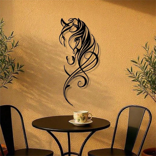 CIFbuy复古工业马金属壁饰客厅办公室酒吧礼物(TikTok、temu下自提)-2