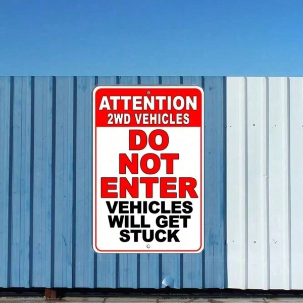 CIFbuy复古禁止进入标志金属告示牌酒吧车库万圣节装饰（TikTok、temu下自提）-1