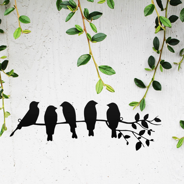 CIFbuy哥特乌鸦金属墙艺客厅卧室装饰万圣节礼物（TikTok、temu下自提）-2