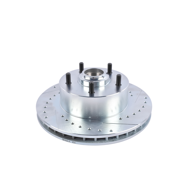 刹车盘套装 Deluxe Disc Brake Conversion Kit Drilled/Slotted Fits for Chevy Biscayne Bel Air Impala Nomad Del Ray Full Size Car V8 1955-1957 & 1959-1964-7