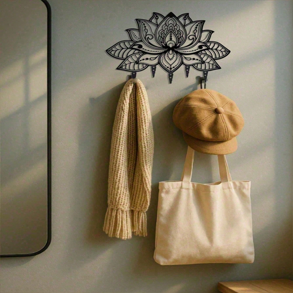 CIFbuy时尚金属墙壁钥匙信件收纳架 多功能入口收纳储物壁挂饰（TikTok、temu下自提）-2