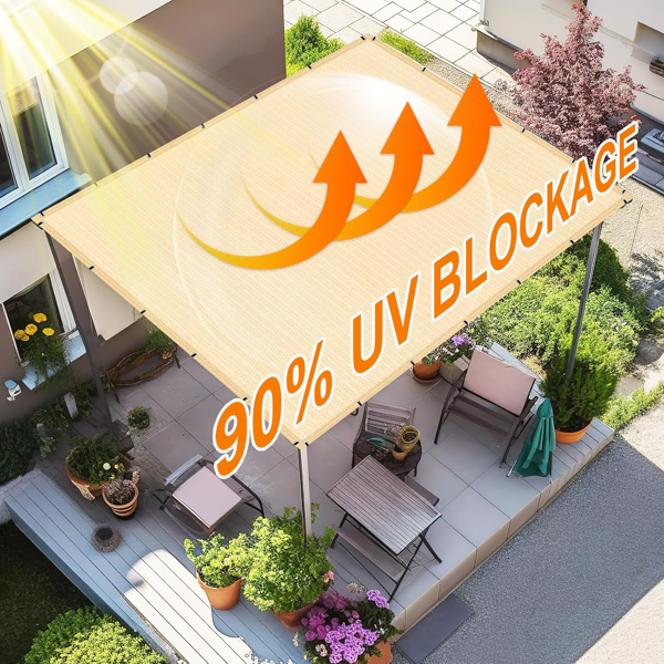 3'X6' 小麦色HDPE花园网-6