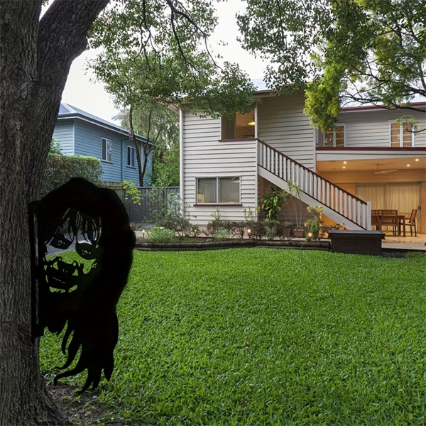 CIFbuy哥特女巫金属墙饰 手工铁制窗挂 万圣节装饰 礼品(TikTok、temu下自提)-8