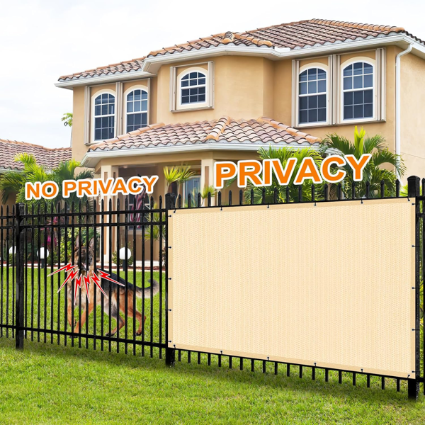 3'X6' 小麦色HDPE花园网-5