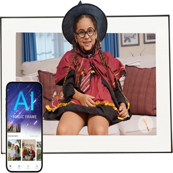 Homture AI智能相框，10.1英寸数字相框搭载AI照片动态效果，1080P全高清触控屏WiFi相框，让老照片焕发新生，无限免费云存储，献给家人与挚爱的心意之礼