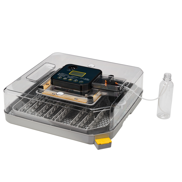 48H Pro 美规 孵化器 110V 85W 48枚  ABS+PET 灰白机身透明上盖 LED照蛋功能升级 全自动翻蛋 温湿华氏度双显 自动控温控湿 上盖储物盒设计-1