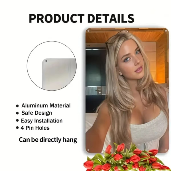 CIFbuy复古金发女士金属壁饰铝艺术客厅装饰（TikTok、temu下自提）-5