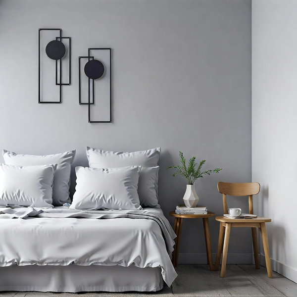 中文标题：CIFbuy抽象线条铁墙艺术套件 现代简约黑白装饰适用于客厅卧室办公室万圣节礼物（TikTok、temu下自提）-5