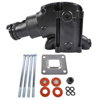 排气歧管 Dry Joint Exhaust Elbow Riser 14 Degree Replacement for Mercruiser GM V6 & V8(305, 350 & 377 ci) 2004- 864591T02