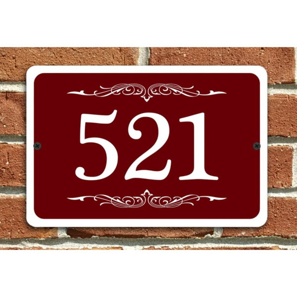 CIFbuy现代金属门牌号标志个性化家庭地址号码牌定制（TikTok、temu下自提）-1