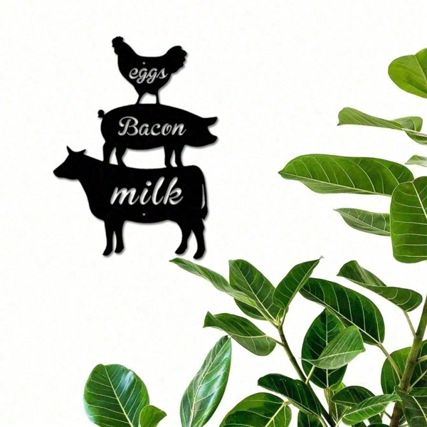 CIFbuy农家厨房花园复古铁艺墙面装饰品套组 (TikTok、temu下自提)-5